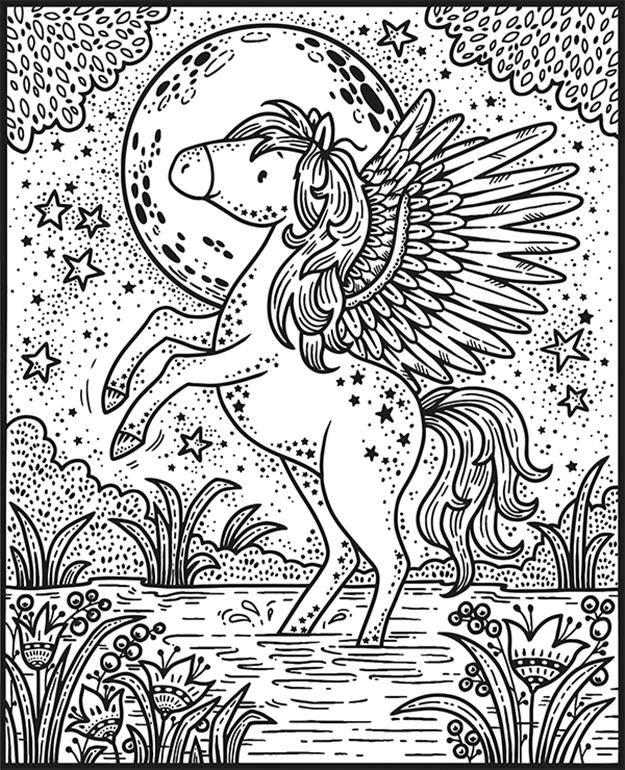 Magical Creatures Magic Painting Book
