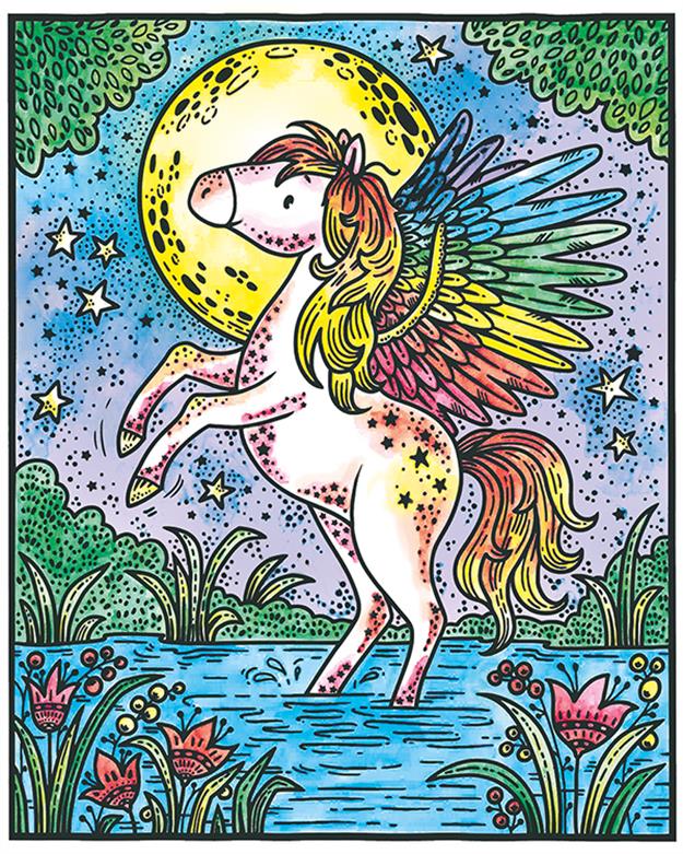 Magical Creatures Magic Painting Book