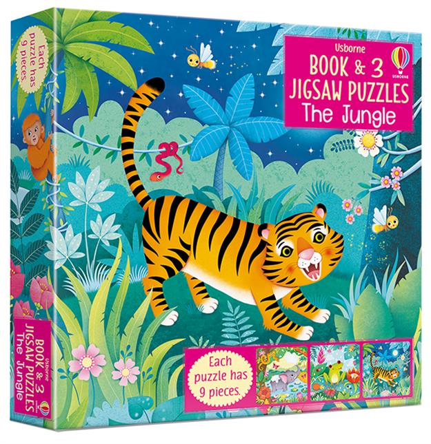Jungle, The - Book & 3 Jigsaw Puzzles (3 x 9pcs)