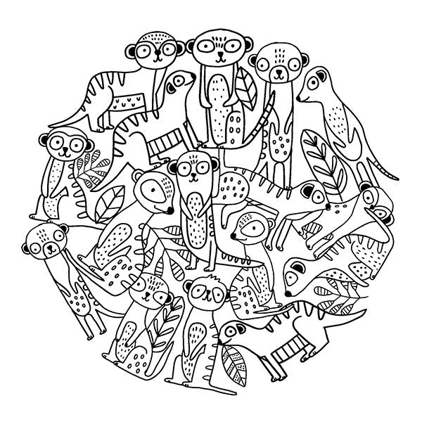 Cute Creatures Everywhere & Oodles of Other Things - Coloring Book