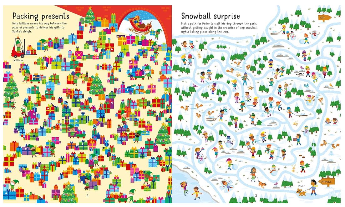 Usborne Book and Jigsaw Christmas Maze