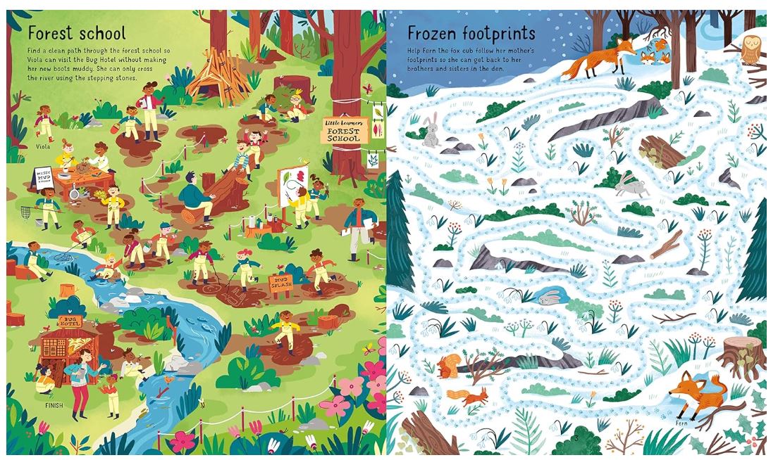 Usborne Book and Jigsaw Forest Maze