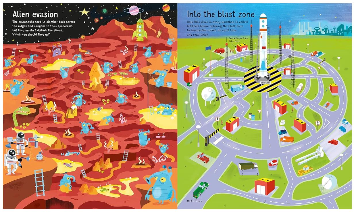 Usborne Book and Jigsaw Space Maze