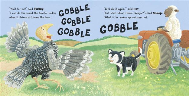 Gobble, Gobble, Moooooo Tractor Book
