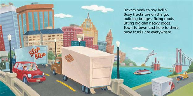 Busy Trucks on the Go