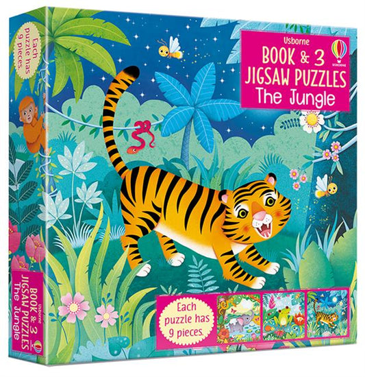 Jungle, The - Book & 3 Jigsaw Puzzles (3 x 9pcs)