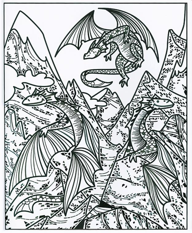 DRAGONS MAGIC PAINTING BOOK