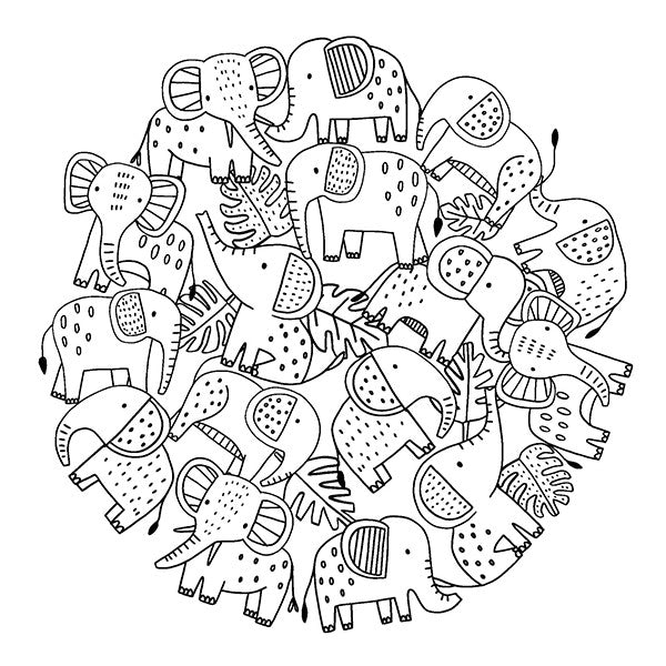 Cute Creatures Everywhere & Oodles of Other Things - Coloring Book