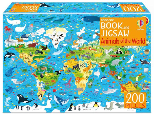 Animals of the World Book and Jigsaw (Usborne Book and Jigsaw)
