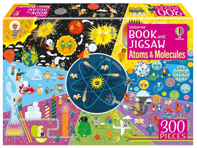 Usborne Book and Jigsaw Atoms and Molecules