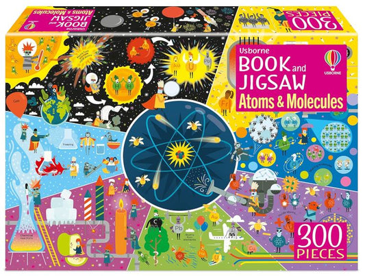 Usborne Book and Jigsaw Atoms and Molecules
