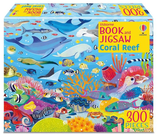 USBORNE BOOK AND JIGSAW CORAL REEF