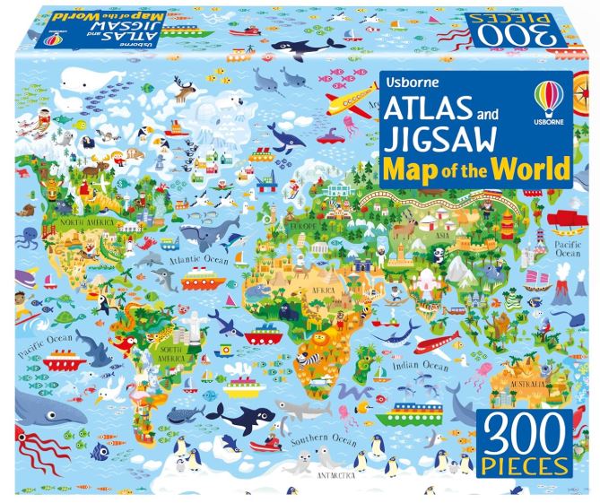Atlas and Jigsaw Map of the World (Usborne Book and Jigsaw)