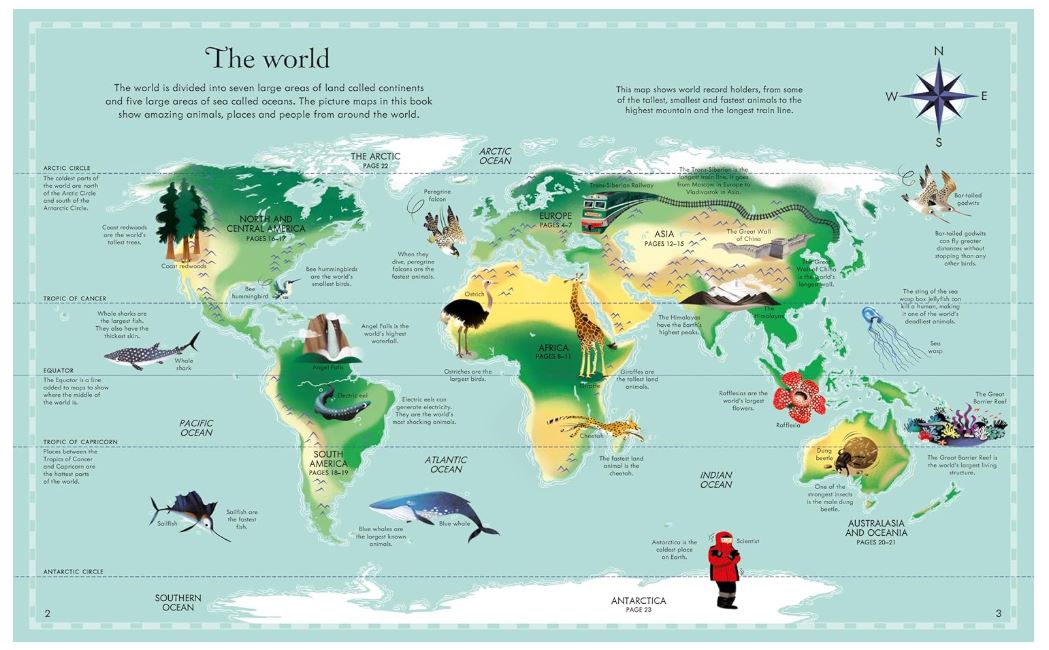 Atlas and Jigsaw Map of the World (Usborne Book and Jigsaw)