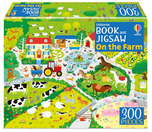 Usborne Book and Jigsaw On the Farm