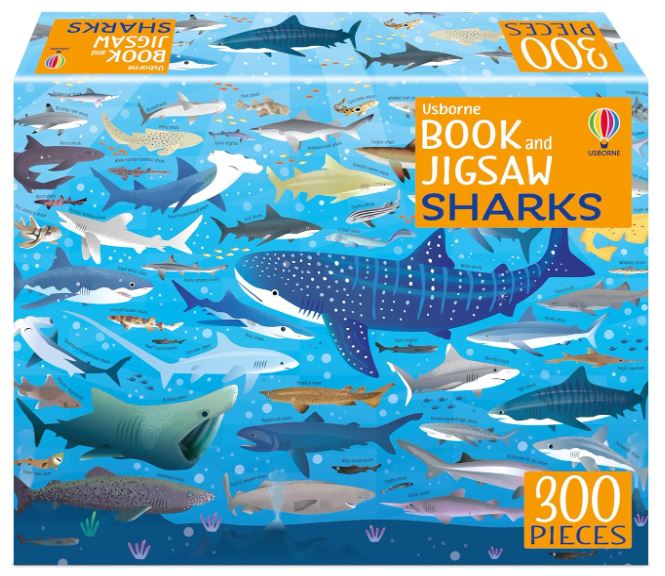 Usborne Book and Jigsaw: Sharks