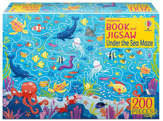 Book and Jigsaw Under the Sea Maze (Usborne Book and Jigsaw)